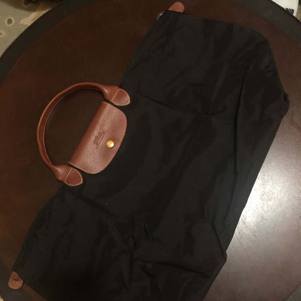 Longchamp Le Pliage large travel bag in black